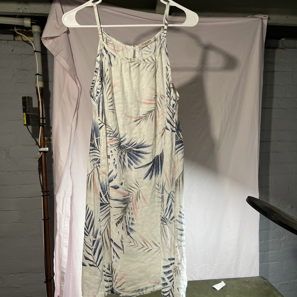 Lungo L'Arno Small 100 % Linen Dress Multicolor Floral